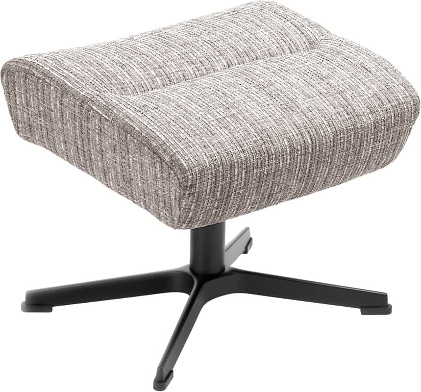 Conform Relieve krakk - Stoff Montserrat 1524-03 Beige, svart aluminium kryssfot - Produktbilde
