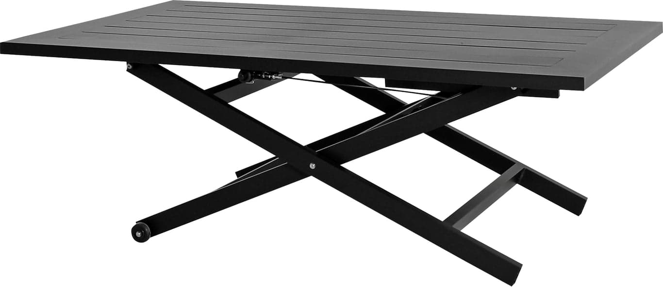 130 x 84 H: 52-71 cm, svart