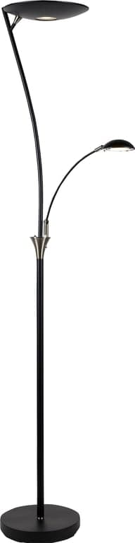 svart/stål 25+5W LED dimbar